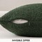 Set of 2 Christmas Dark Green Throw Pillow Covers 18x18 Inch Decorative Couch Pillow Covers Textured Boucle Accent Solid Pillow Cases Soft for Cushion Chair Sofa Bedroom Livingroom Home Decor